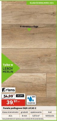 Panele podłogowe DĄB LUCAS 2 V.rtens promocja w Leroy Merlin