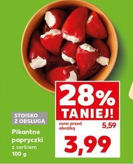 Papryczki nadziewane serkiem czerwone promocja