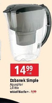 Dzbanek filtrujący simple 2.8 l szary Aquaphor promocja