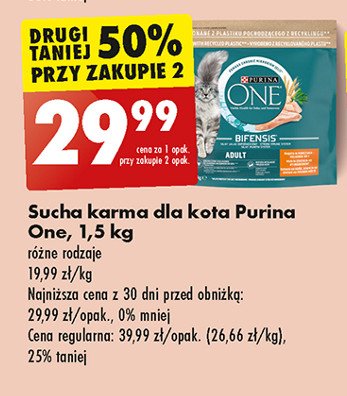 Karma dla kota z drobiem Purina one bifensis promocja