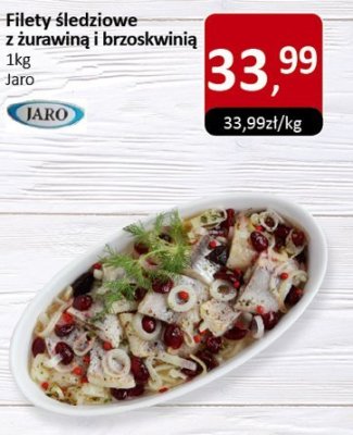 Filety śledziowe z żurawiną i brzoskwinią Jaro promocja w Market Point