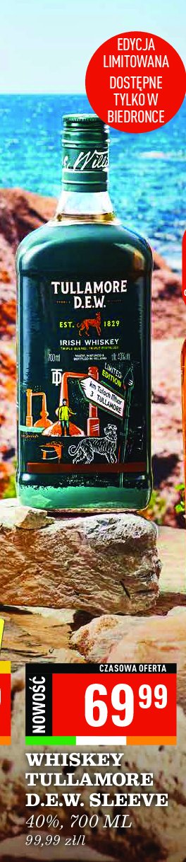 Whiskey Tullamore dew original promocja w Biedronka