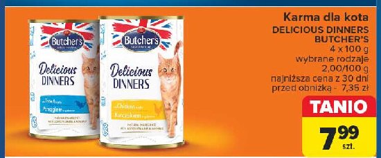Karka dla kota z kurczakiem Butcher's delicious dinners promocja