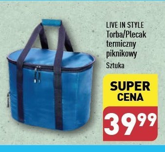 Plecak termiczny piknikowy 20 l Live in style promocja
