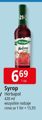 Syrop Herbapol Malina promocja w Leclerc