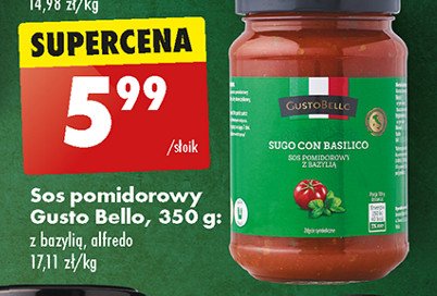 Sos pomidorowy alfredo Gustobello promocja