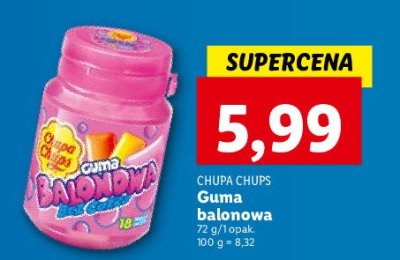 Guma balonowa bez cukru Chupa chups big babol promocja