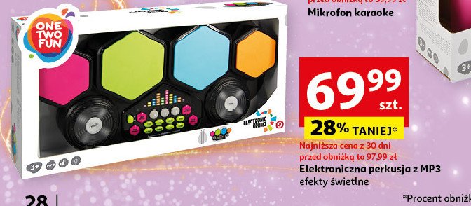 Perkusja elektryczna mp3 One two fun promocja w Auchan