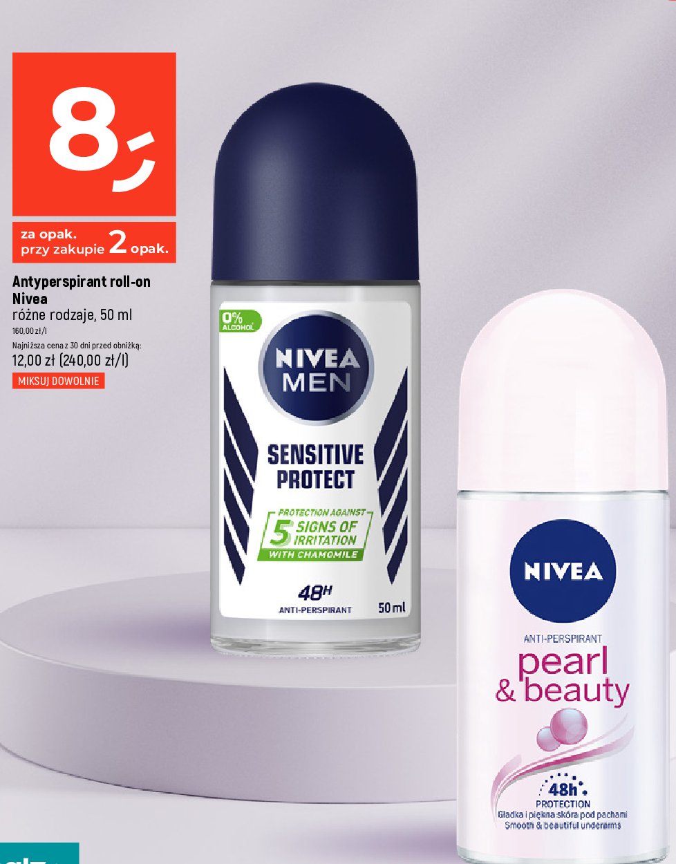 Antyperspirant sensitive protect Nivea men sensitive promocja