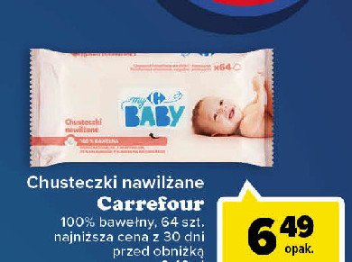 Chusteczki nawilżane premium Carrefour baby promocja