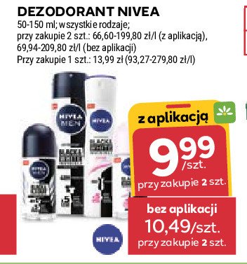 Antyperspirant original Nivea men invisible black & white promocja w Stokrotka
