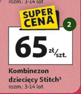 Kombinezon dziecięcy Stitch promocja w Auchan