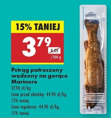 Pstr膮g patroszony w臋dzony na gor膮co Marinero promocja