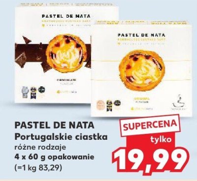 Portugalskie ciastka różne rodzaje promocja w Kaufland