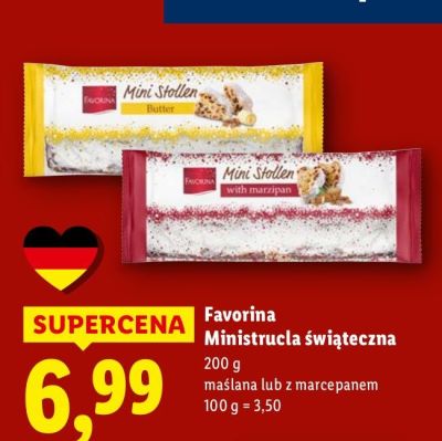 Ministrucla świąteczna z marcepanem promocja w Lidl