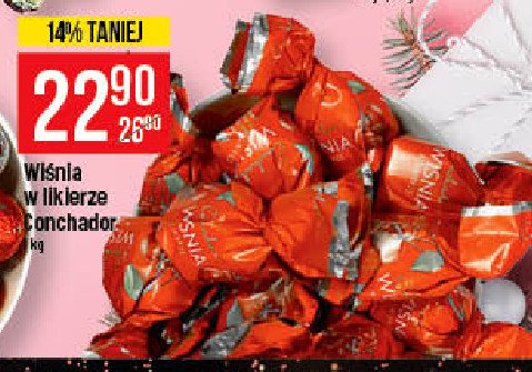 Praliny z艂ota wi艣nia w likierze Conchador promocja