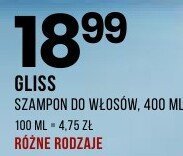 Szampon do włosów GLISS różne rodzaje promocja w Drogerie Natura