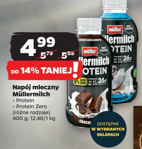 Napój mleczny czekoladowy Muller mullermilch protein promocja