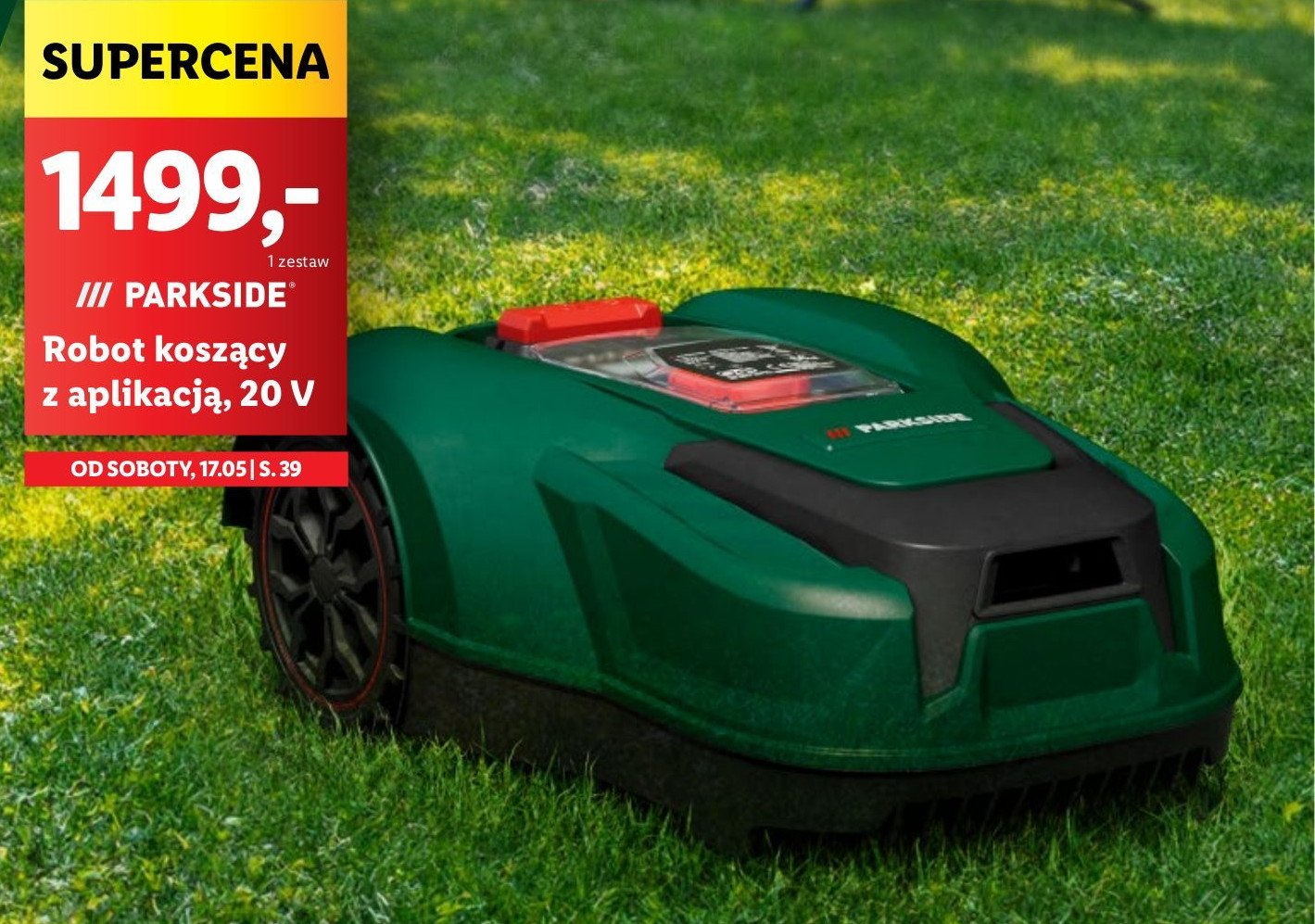Robot koszący 20 v Parkside promocja w Lidl