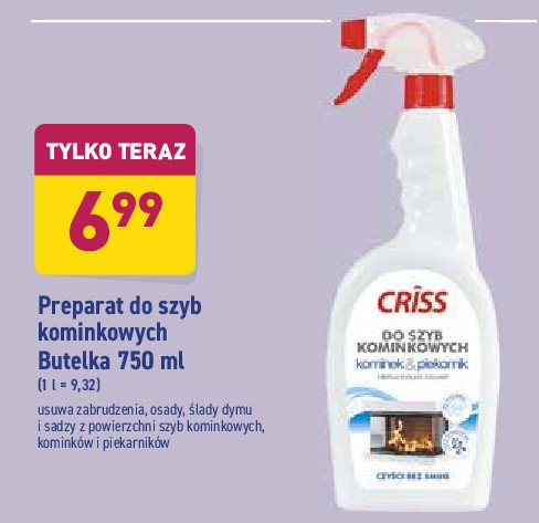 P艂yn do szyb kominkowych aktywna piana Criss promocja