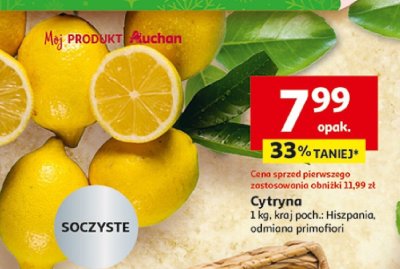 Cytryna 1 kg promocja w Auchan