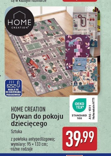 Dywanik dziecięcy 95 x 133 cm Home creation promocja