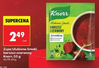 Zupa Ulubione Smaki barszcz czerwony promocja w Biedronka