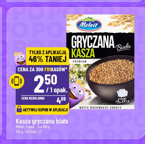 Kasza gryczana biała Melvit promocja w POLOmarket