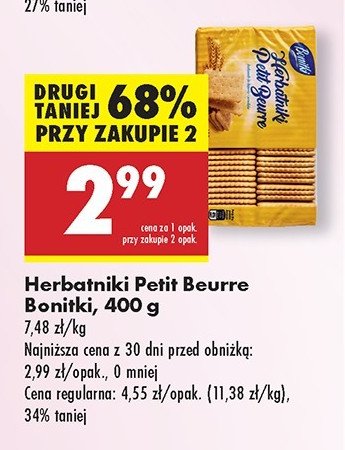 Herbatniki petit beurre Bonitki promocja