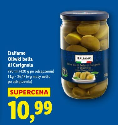 Oliwki Italiamo Oliwki bella di Cerignola promocja w Lidl