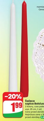 Świeca szpica promocja w Dino
