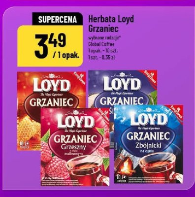 Herbata Loyd Grzaniec wybrane rodzaje promocja w POLOmarket