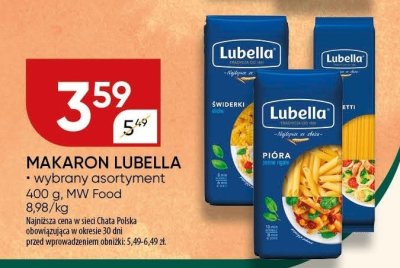 Makaron Lubella wybrany asortyment promocja w Chata Polska