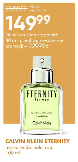 Woda toaletowa Calvin klein eternity men promocja w Super-Pharm