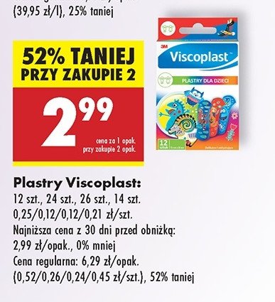 Plastry opatrunkowe Viscoplast promocja w Biedronka