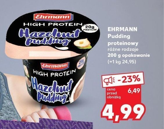 Pudding o smaku orzechowym Ehrmann high protein promocja