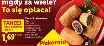 Pasztecik z pieczarkami promocja w Lidl