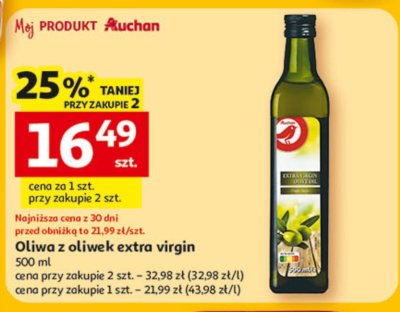 Oliwa z oliwek promocja w Auchan