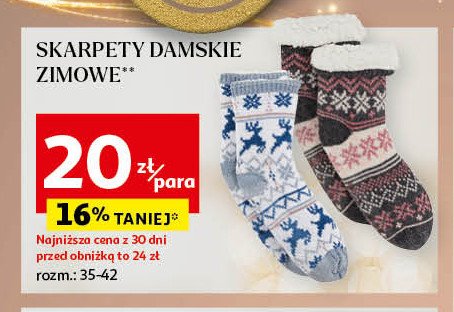 Skarpety zimowe Auchan inextenso promocja