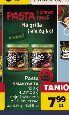 Pasta z ziaren fasoli z czarnuszką i pieprzem Smakowita pasta z ziaren fasoli promocja