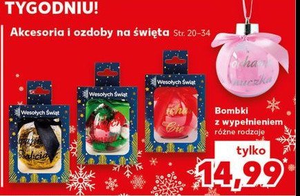 Bombka z wypełnieniem promocja w Kaufland