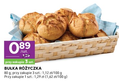 Bułka różyczka promocja w Stokrotka