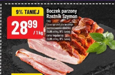 Boczek parzony Rzeźnik Szymon promocja w POLOmarket