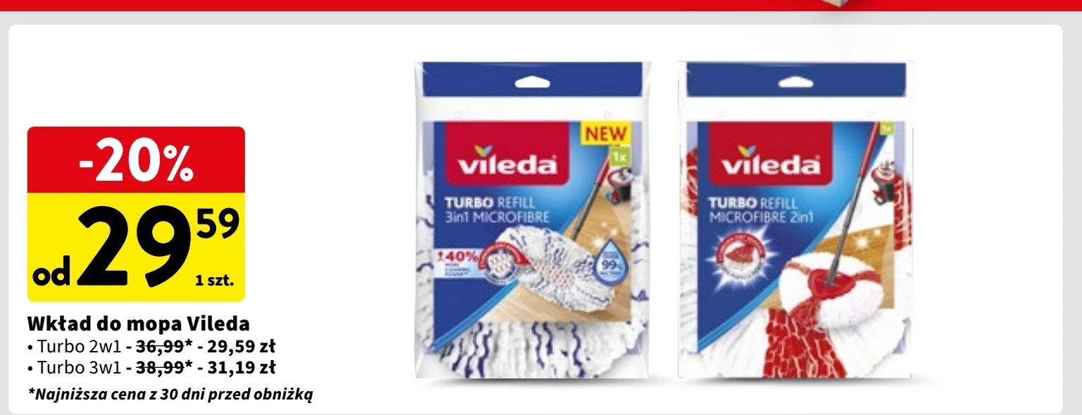 Wkład do mopa turbo 2w1 Vileda promocja