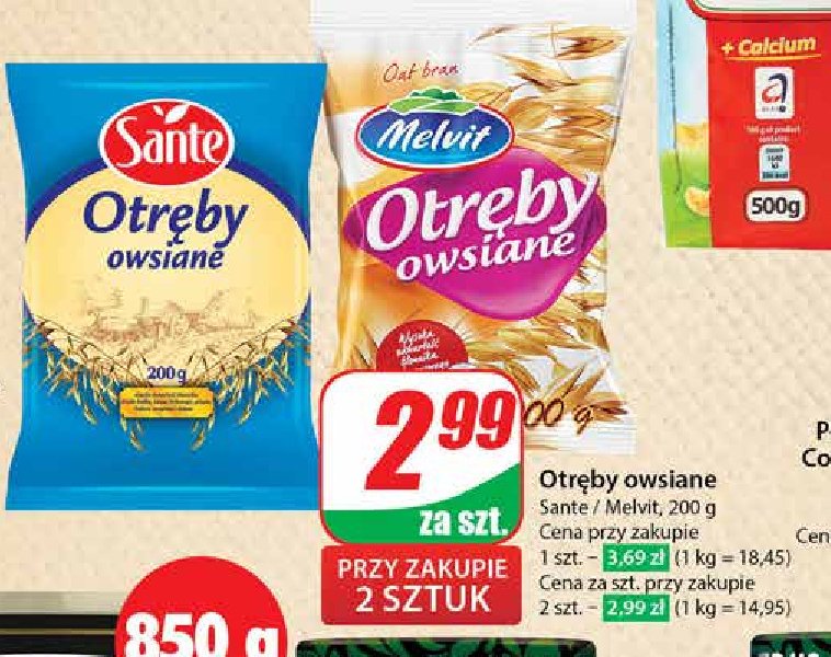 Otręby owsiane Sante promocja