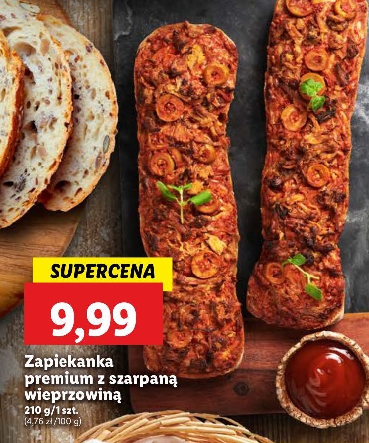 Zapiekanka premium z szarpaną wieprzowiną promocja