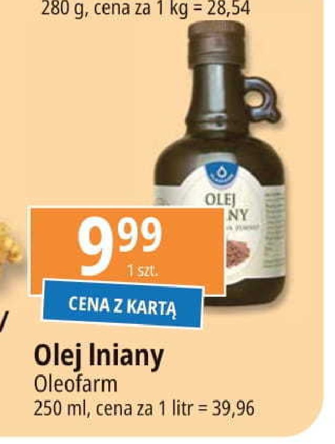 Olej lniany Oleofarm promocja