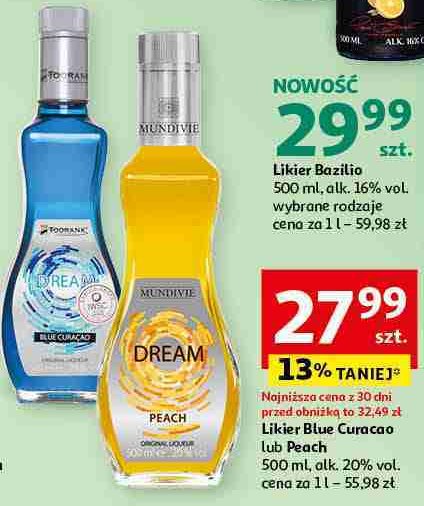 Likier MUNDIVIE DREAM PEACH promocja