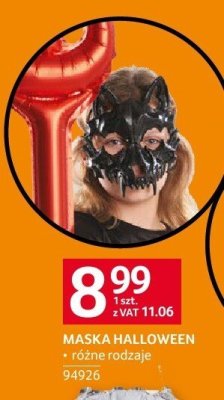 Maska halloween Selgros promocja w Selgros