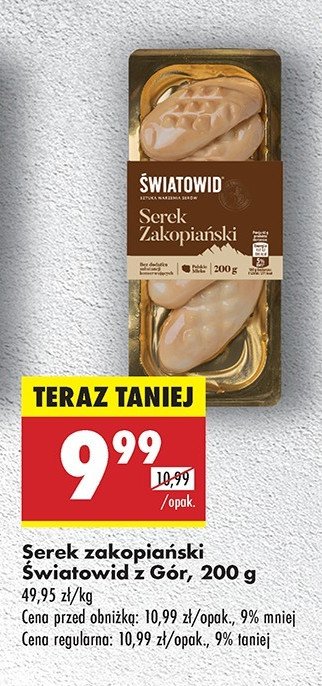 Serek zakopiański Światowid promocja w Biedronka